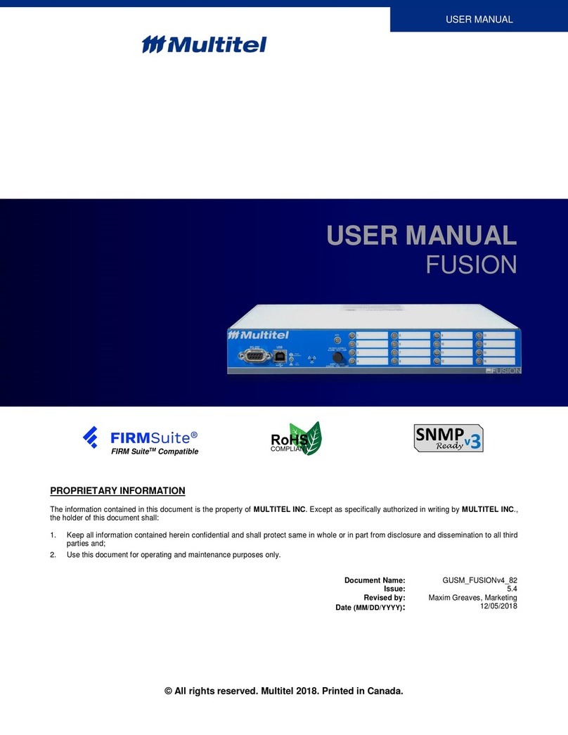 Multitel Fusion User manual