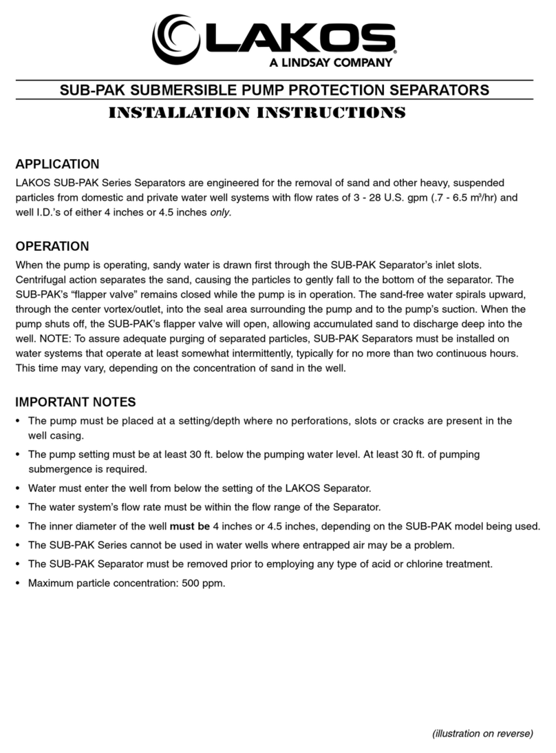Lakos SUB-PAK installation instructions
