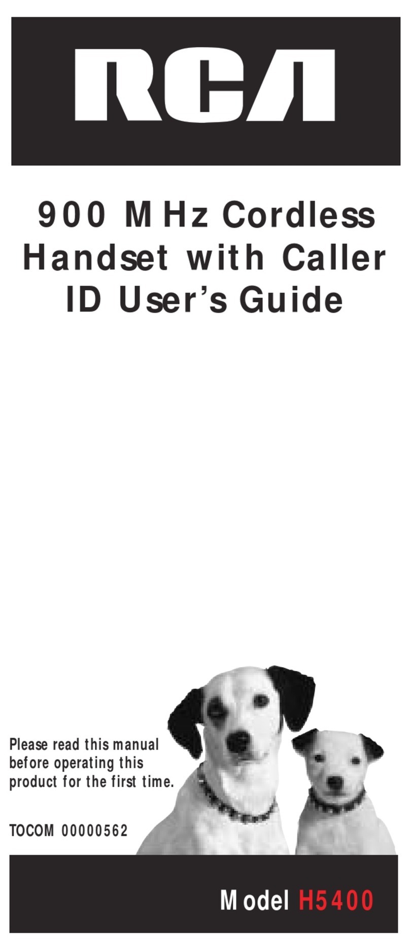 RCA H5400 User manual