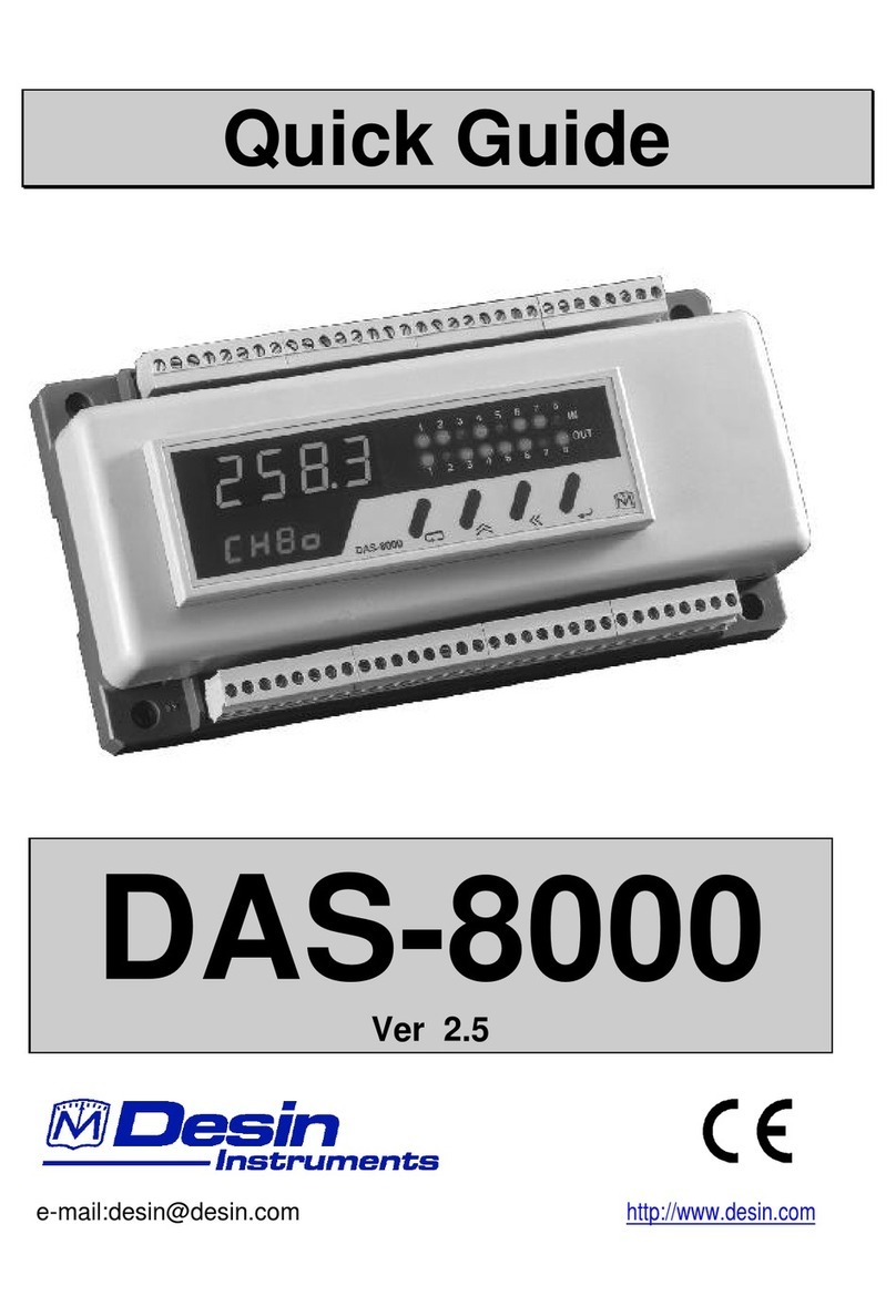 Desin Instruments DAS-8000 quick guide