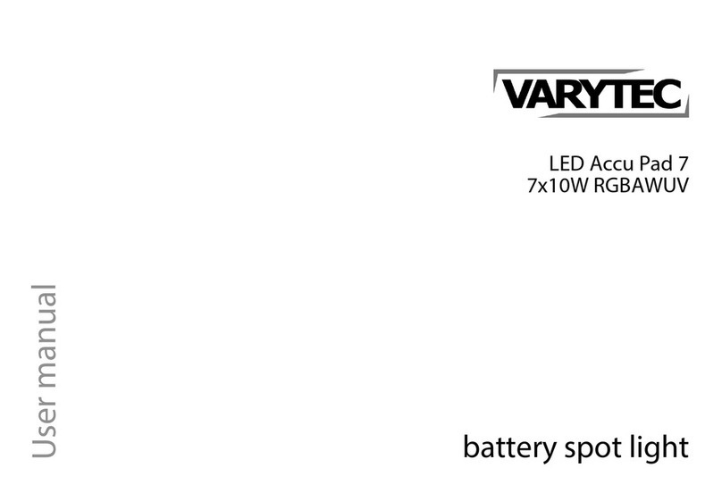 thomann Varytec LED Accu Pad 7 7x10W RGBAWUV User manual thomann Varytec LED Accu Pad 7 7x10W RGBAWUV User manual
