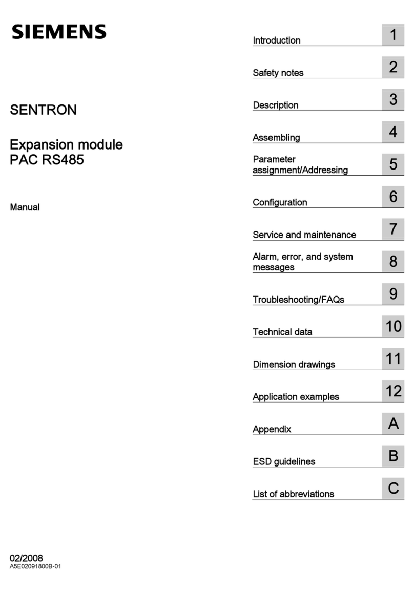 Siemens SENTRON PAC RS485 User manual