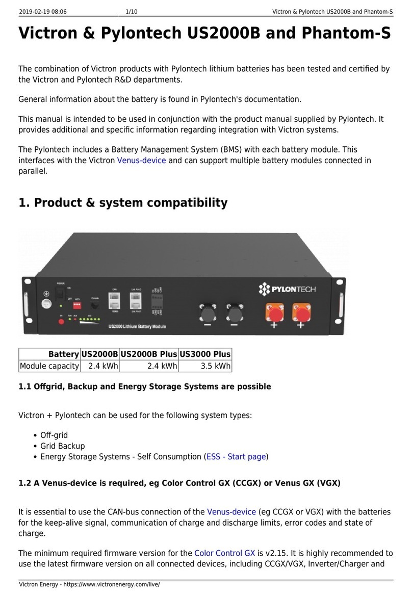 Victron Pylontech US2000B manual