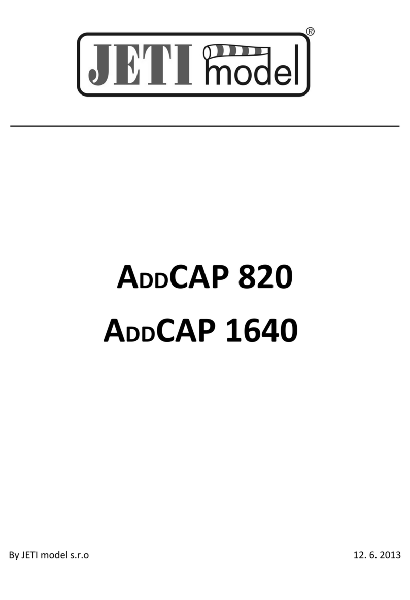 JETI model ADDCAP 820 quick start guide