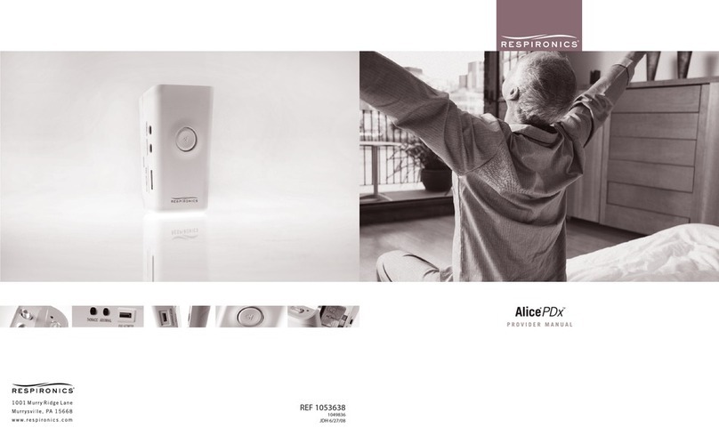 Respironics Alice PDx User manual