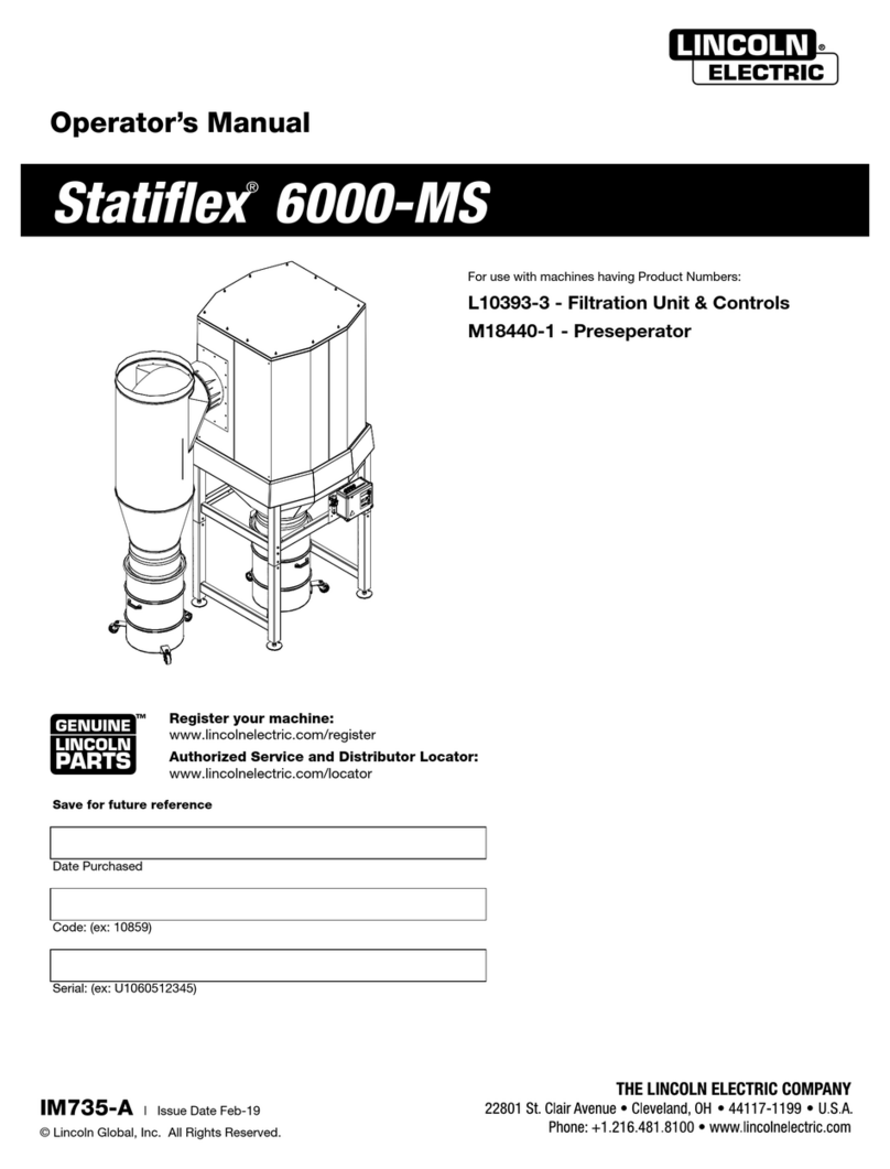 Lincoln Electric Statiflex 6000-MS Operator's manual