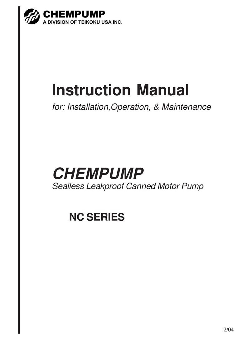 CHEMPUMP NC Series instruction manual