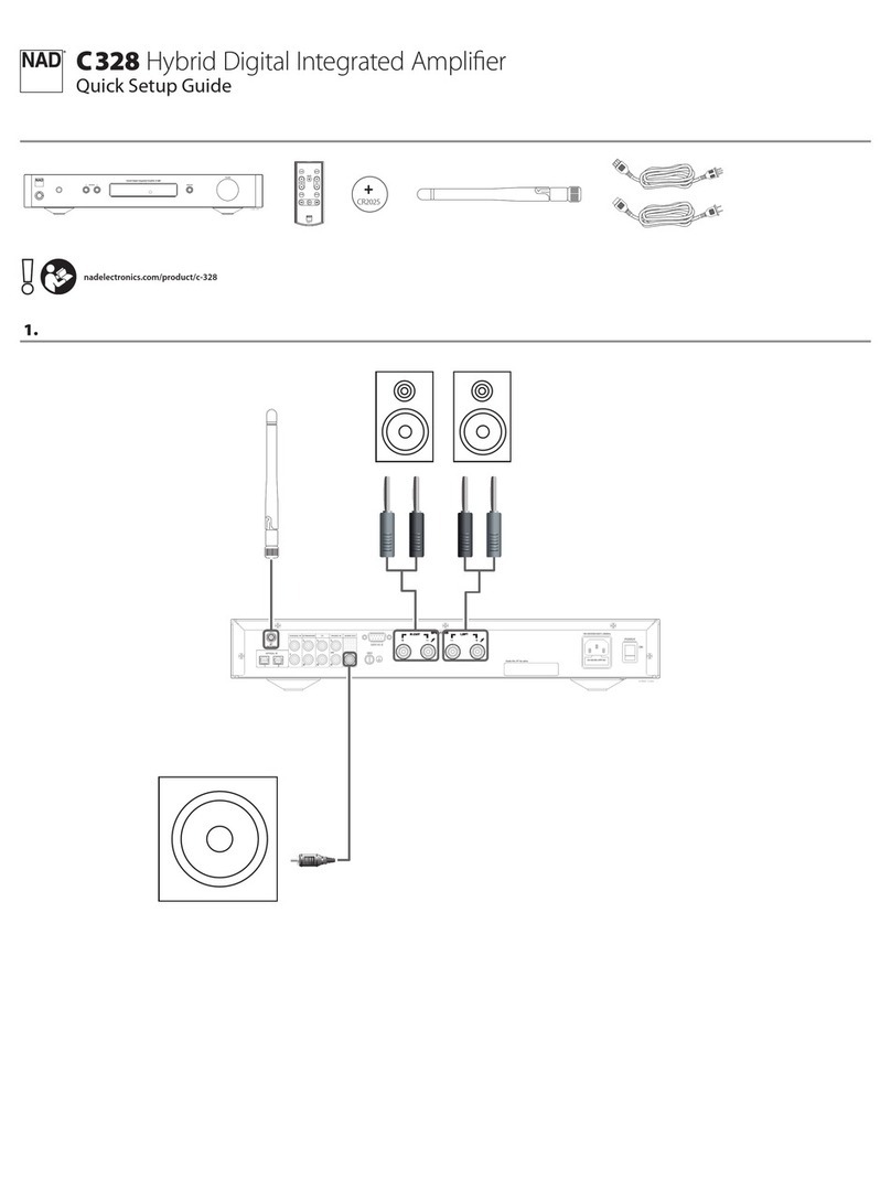 NAD C 328 Quick setup guide