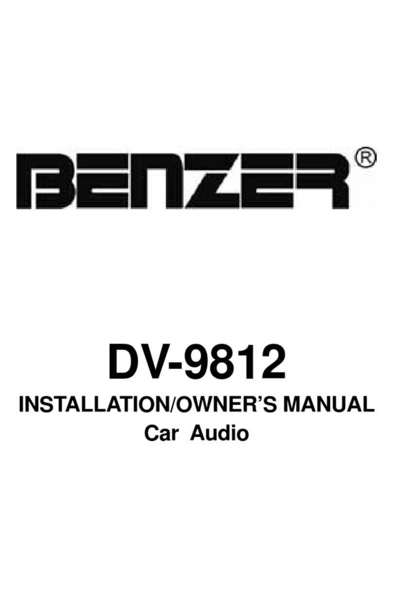 BENZER DV-9812 Installation & owner's manual