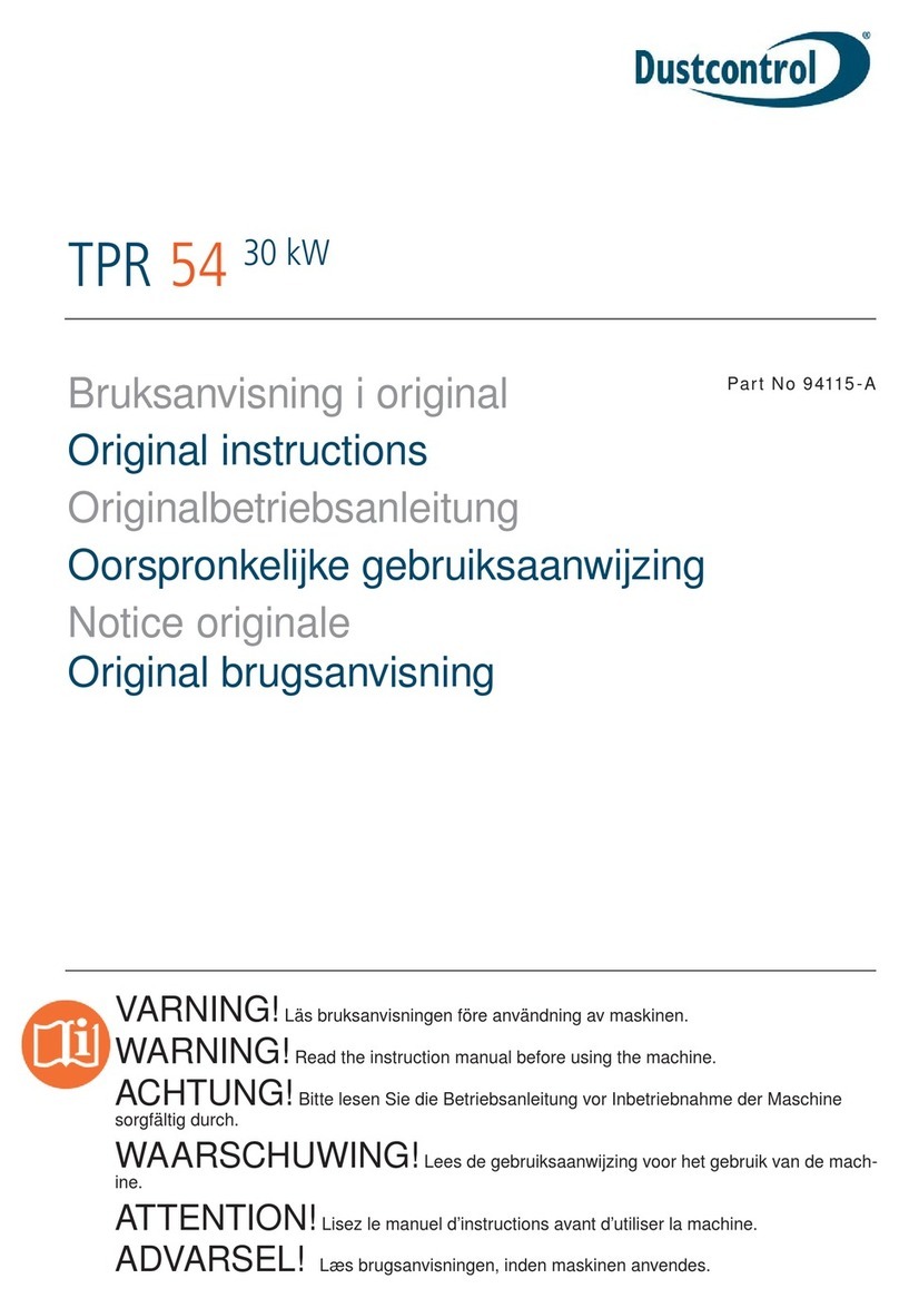 Dustcontrol TPR 35 User manual