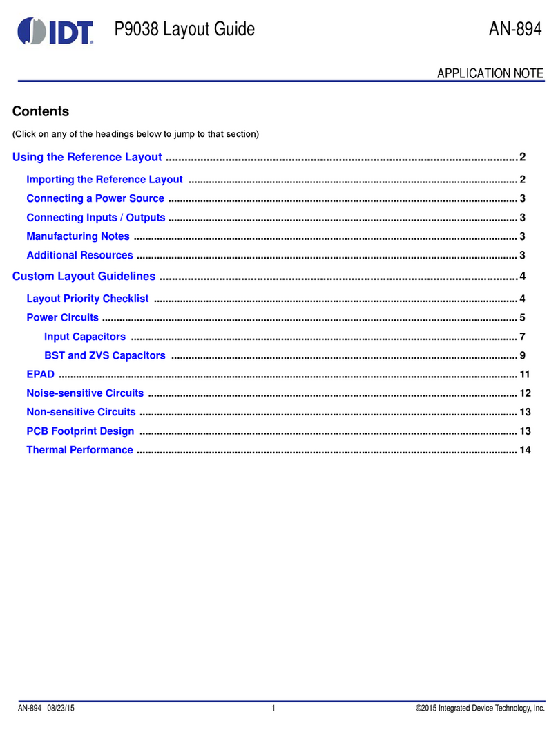 IDT P9038 User manual