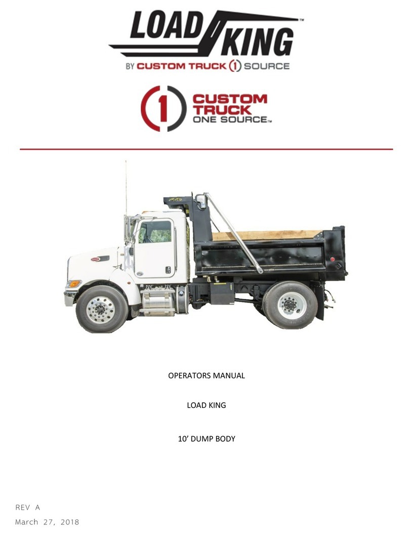 CUSTOM TRUCK LOAD KING 10 FT. DUMP BODY Operator's manual CUSTOM TRUCK LOAD KING 10 FT. DUMP BODY Operator's manual