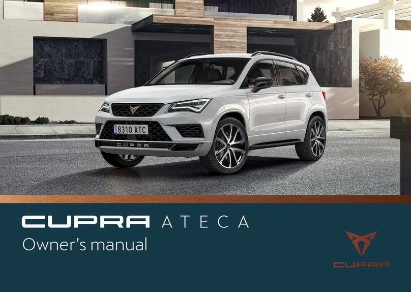 Cupra Ateca 2018 owner's manual