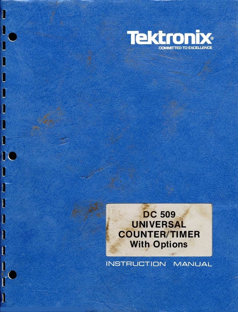 Tektronix DC 509 User manual