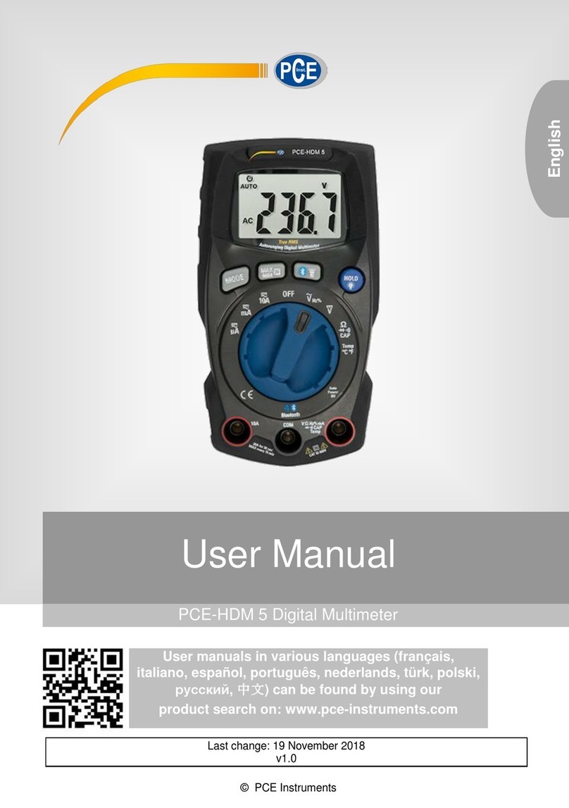 PCE Instruments PCE-HDM 5 user manual