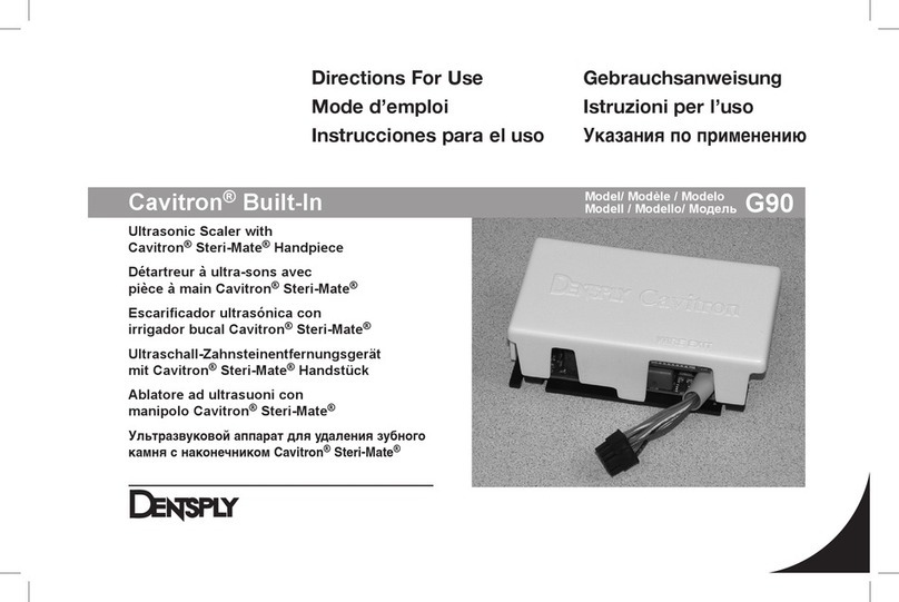 DENTSPLY Cavitron Built-In Steri-Mate G90 Directions for use