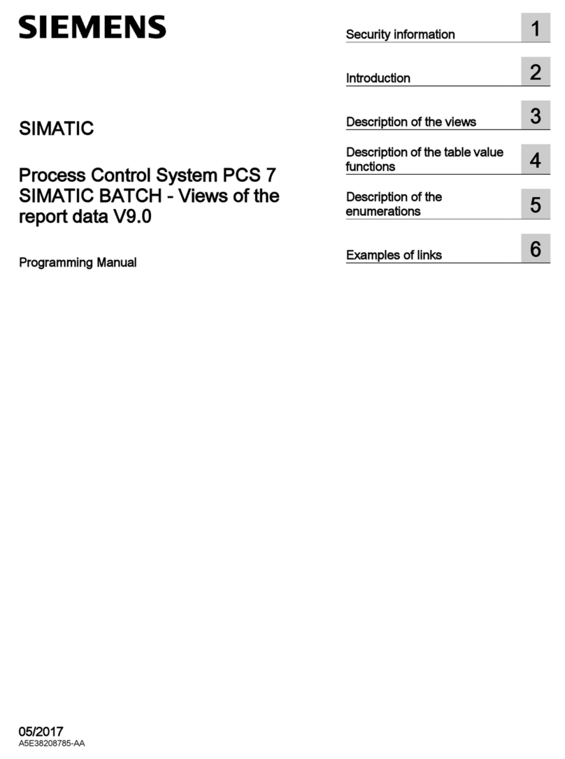 Siemens SIMATIC PCS 7 Owner's manual