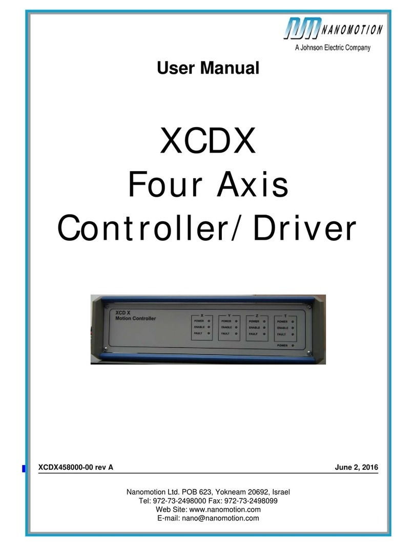 Nanomotion XCDX user manual