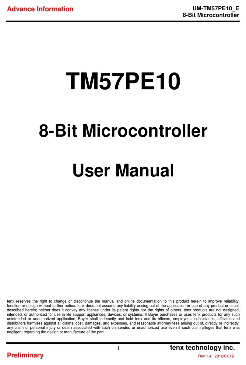 TENX TECHNOLOGY TM57PE10 User manual