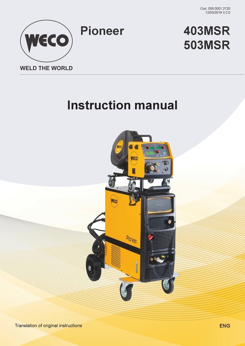 Weco Pioneer 403MSR instruction manual