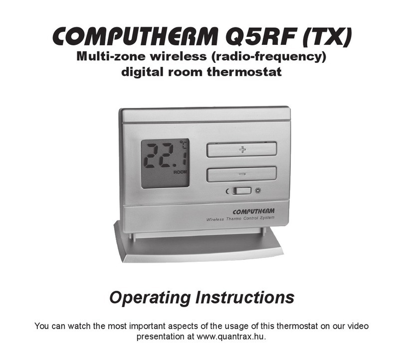Quantrax COMPUTHERM Q5RF operating instructions