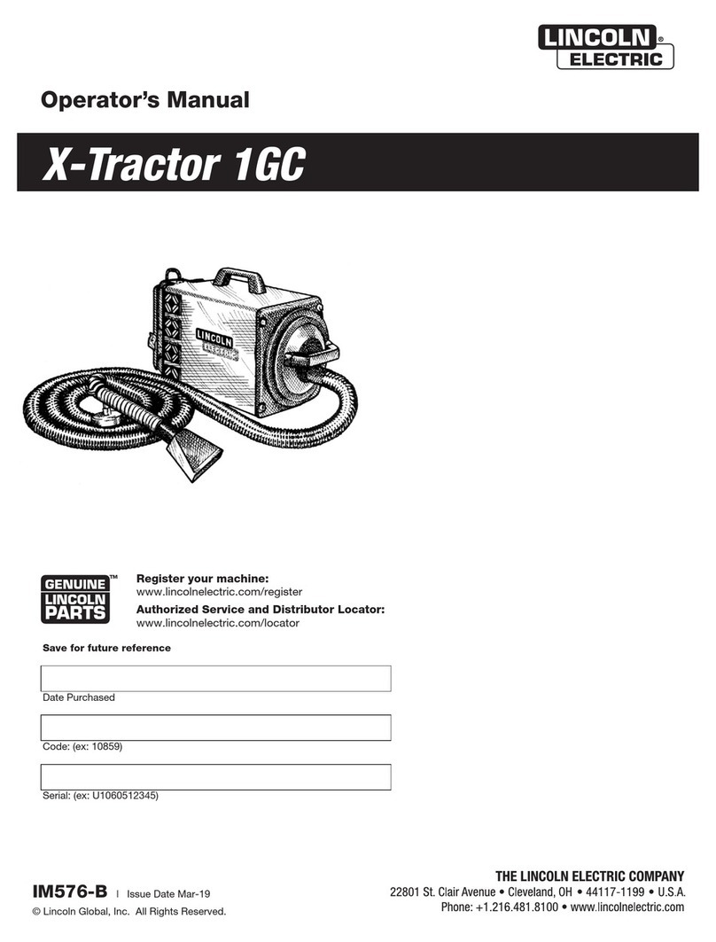 Lincoln Electric X-Tractor 1GC Operator's manual
