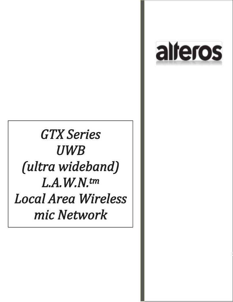 Alteros GTX Series user manual