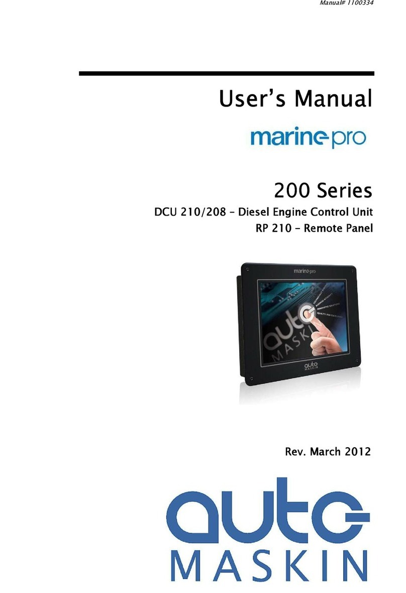 auto maskin Marine Pro 200 Series user manual