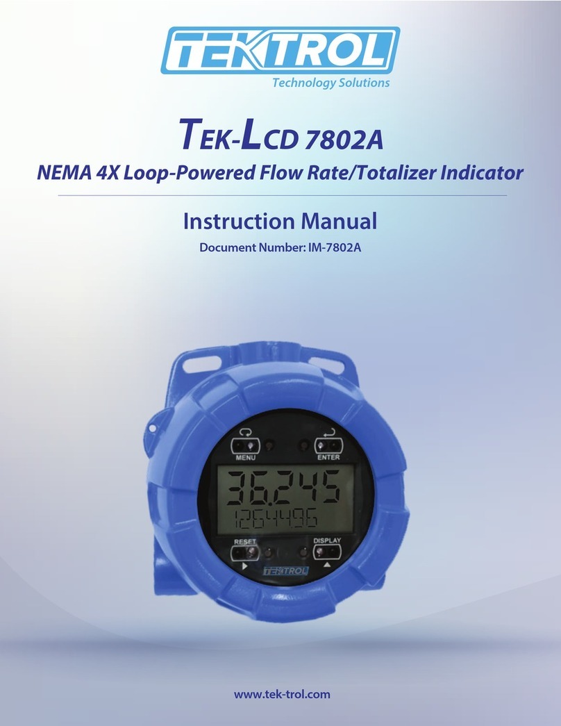 Tek-Trol Tek-LCD 7802A instruction manual