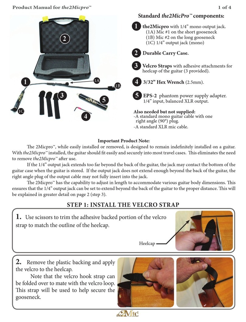 the2Mic the2Micpro product manual the2Mic the2Micpro product manual