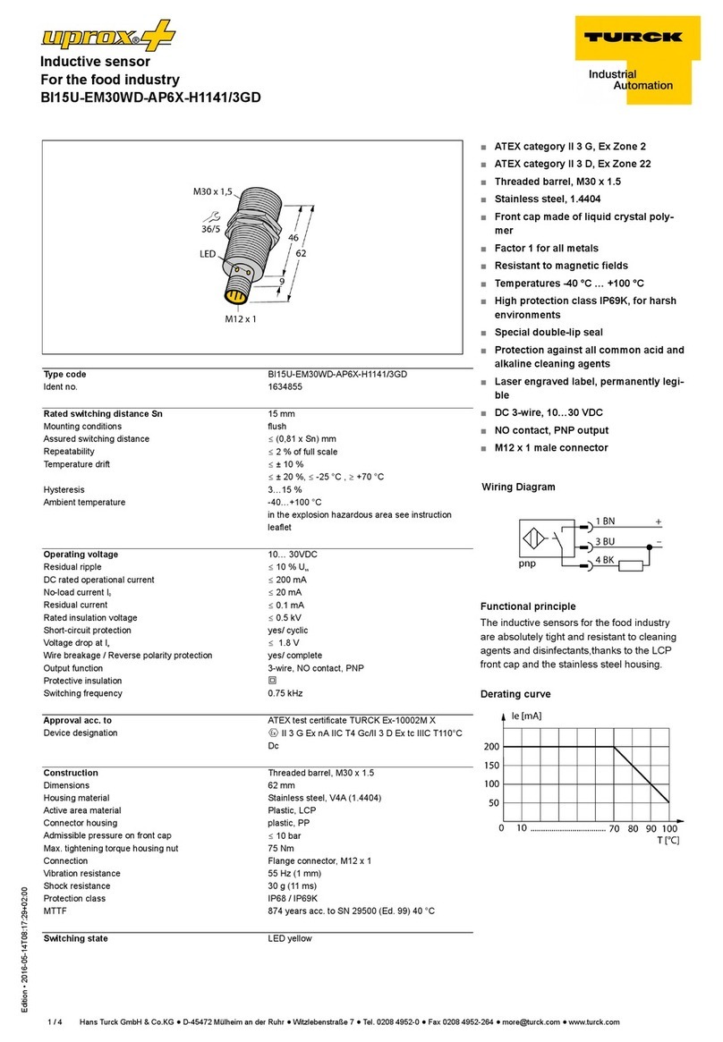 turck Uprox+ BI15U-EM30WD-AP6X-H1141/3GD quick start guide