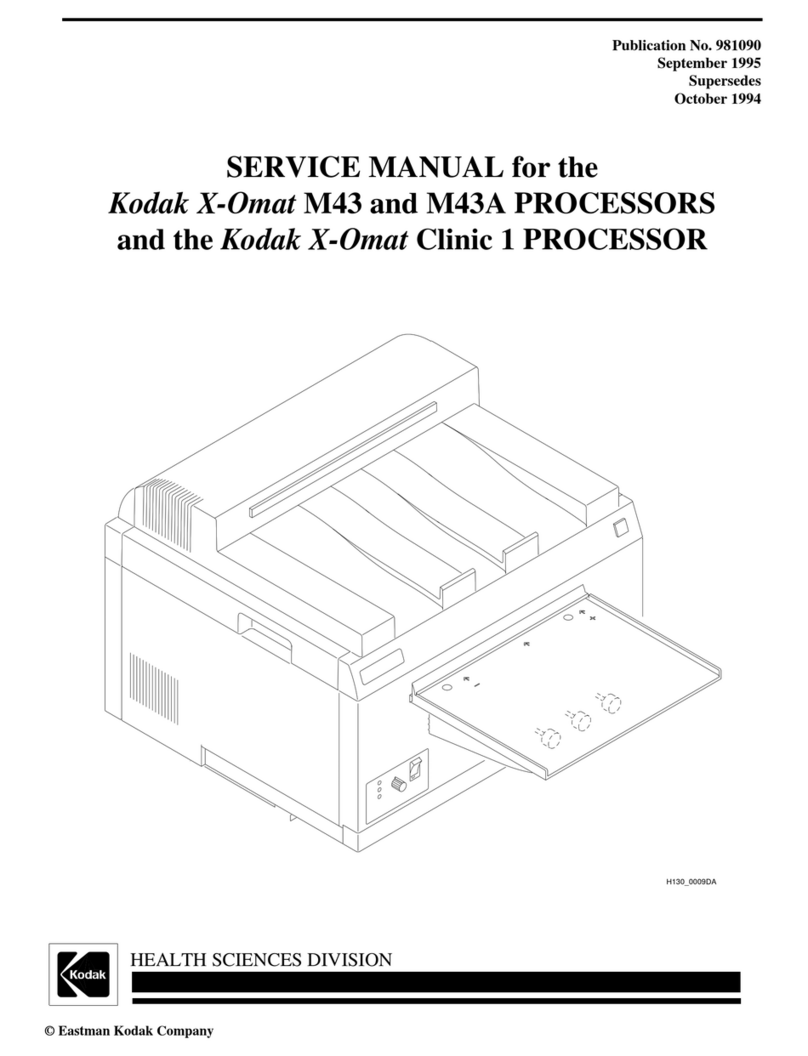 Kodak X-Omat M43 PROCESSOR Service manual