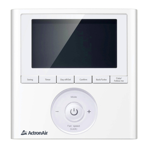 ActronAir WC-02 Operating instructions