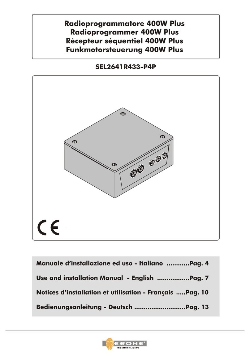 Erone SEL2641R433-P4P Use and installation  manual