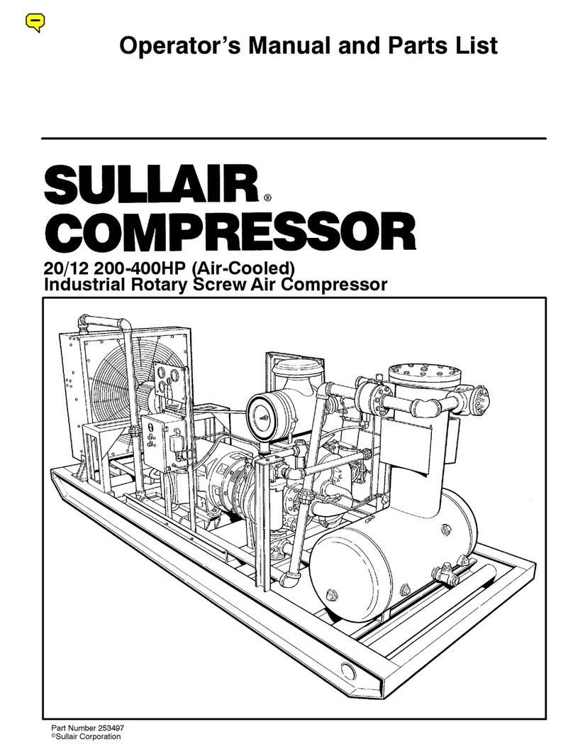 Sullair 20/12 Series Operator's manual and parts list