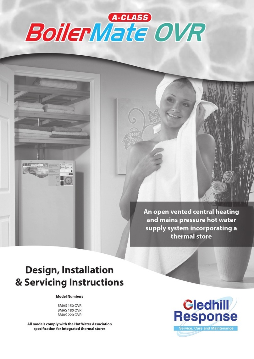 Gledhill Response BoilerMate OVR Series User guide