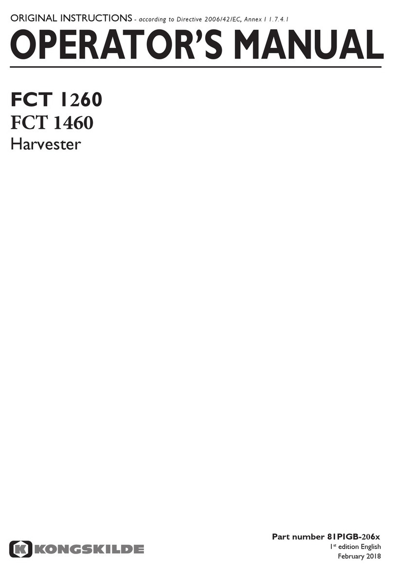 Kongskilde FCT 1260 User manual
