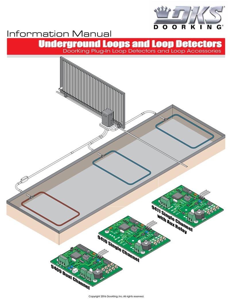 DoorKing 9411 Single Channel with Aux Relay Information manual DoorKing 9411 Single Channel with Aux Relay Information manual