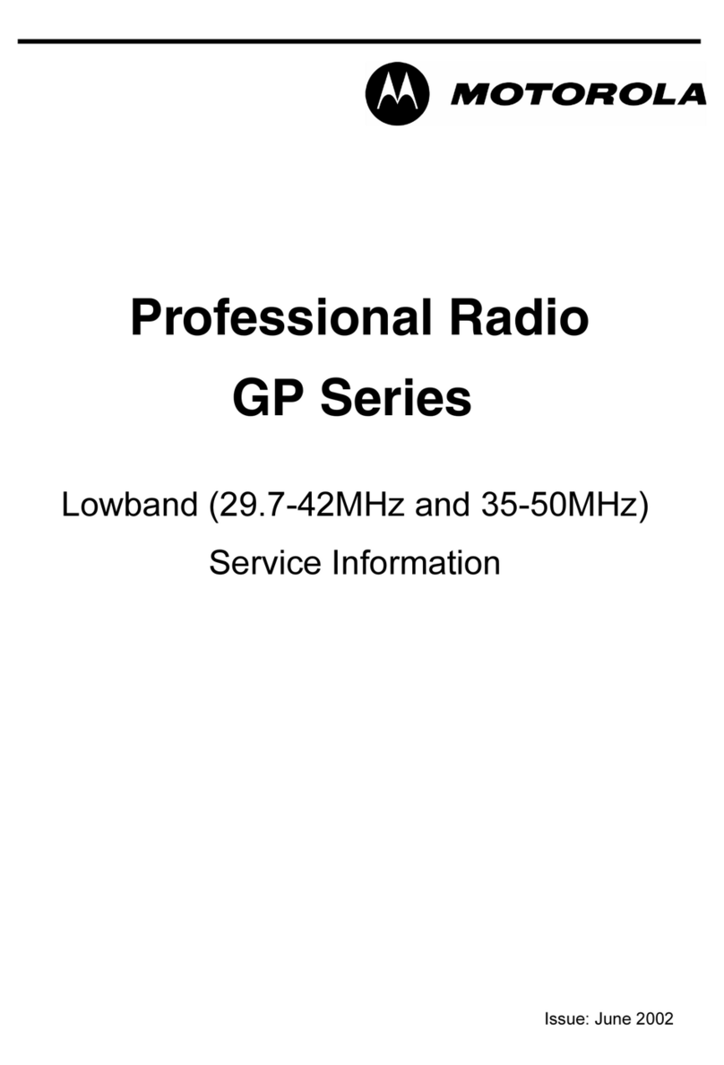 Motorola GP series Operating and installation instructions