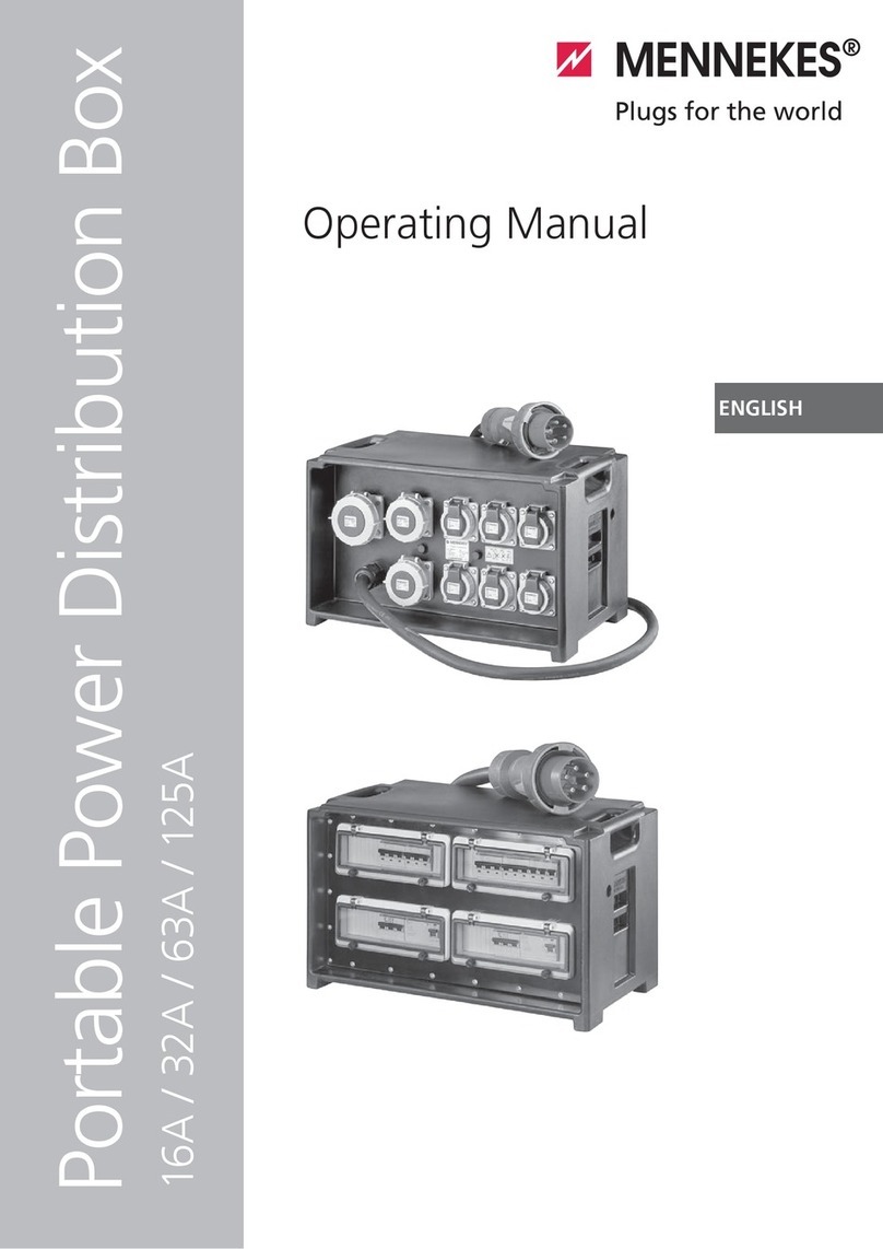 Mennekes Portable Power Distribution Box operating manual