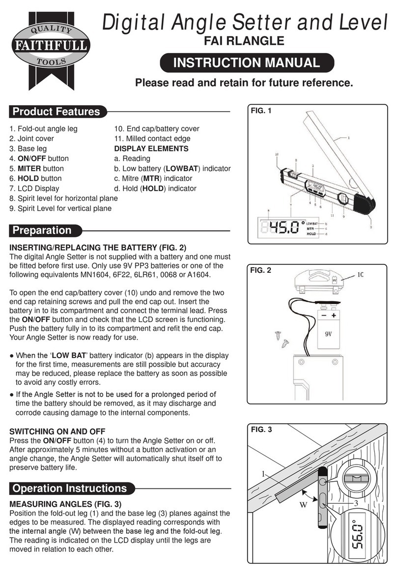 Faithfull FAI RLANGLE instruction manual