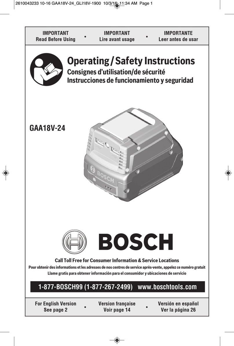 Bosch GAA18V-24 Operating/safety instructions