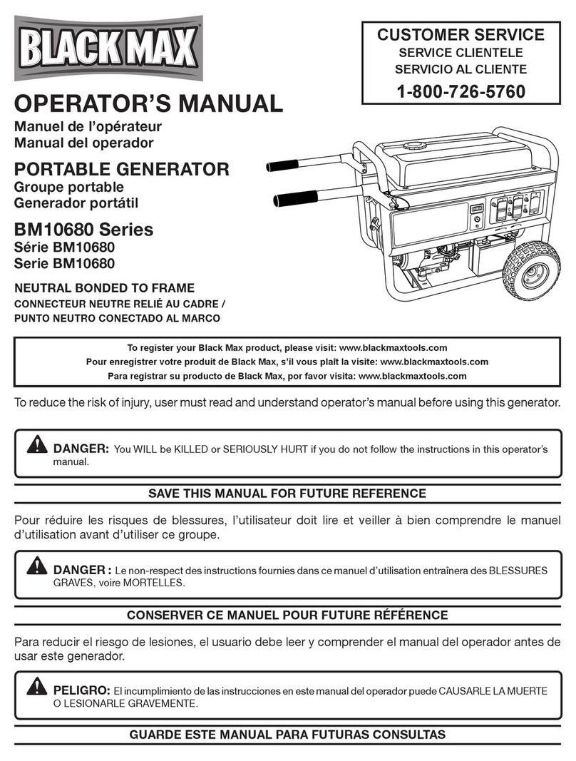 Black Max BM10680 Series Operator's manual