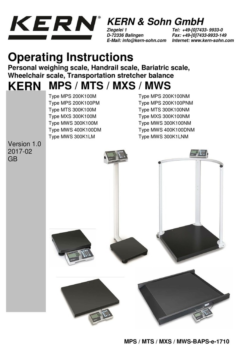 KERN MPS Series User manual