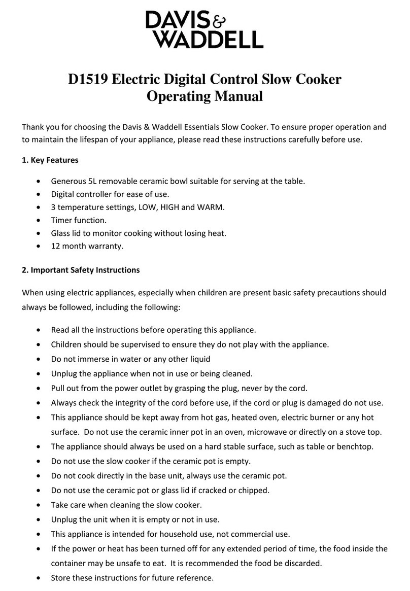 Davis & Waddell D1519 operating manual