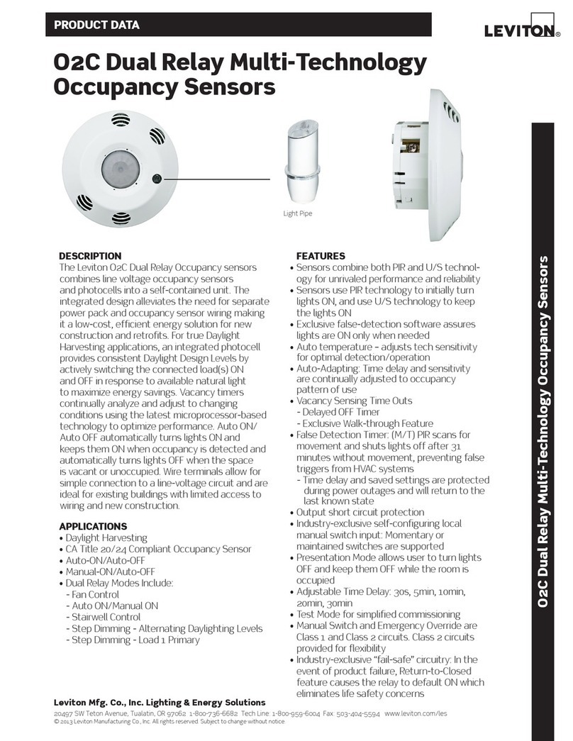 Leviton O2C Series Operation manual