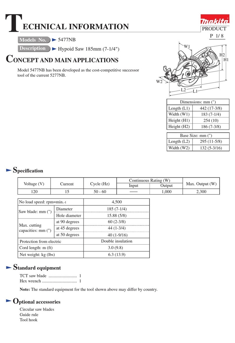Makita 5477NB Manual