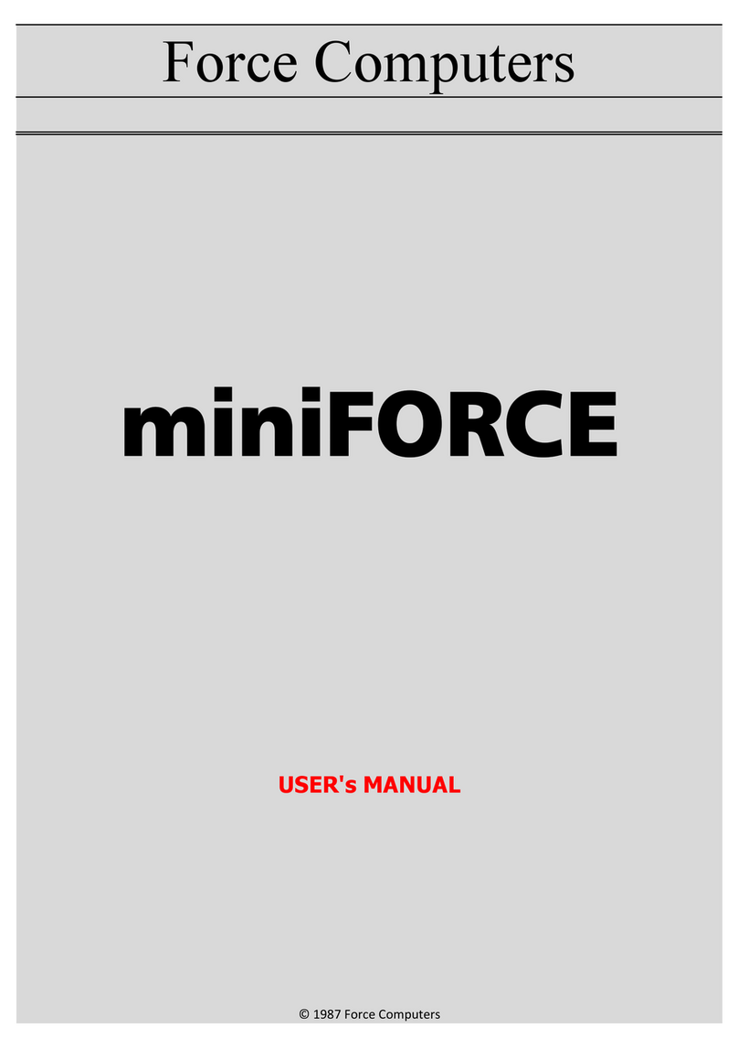 Force Computers miniFORCE 2P/32 user manual