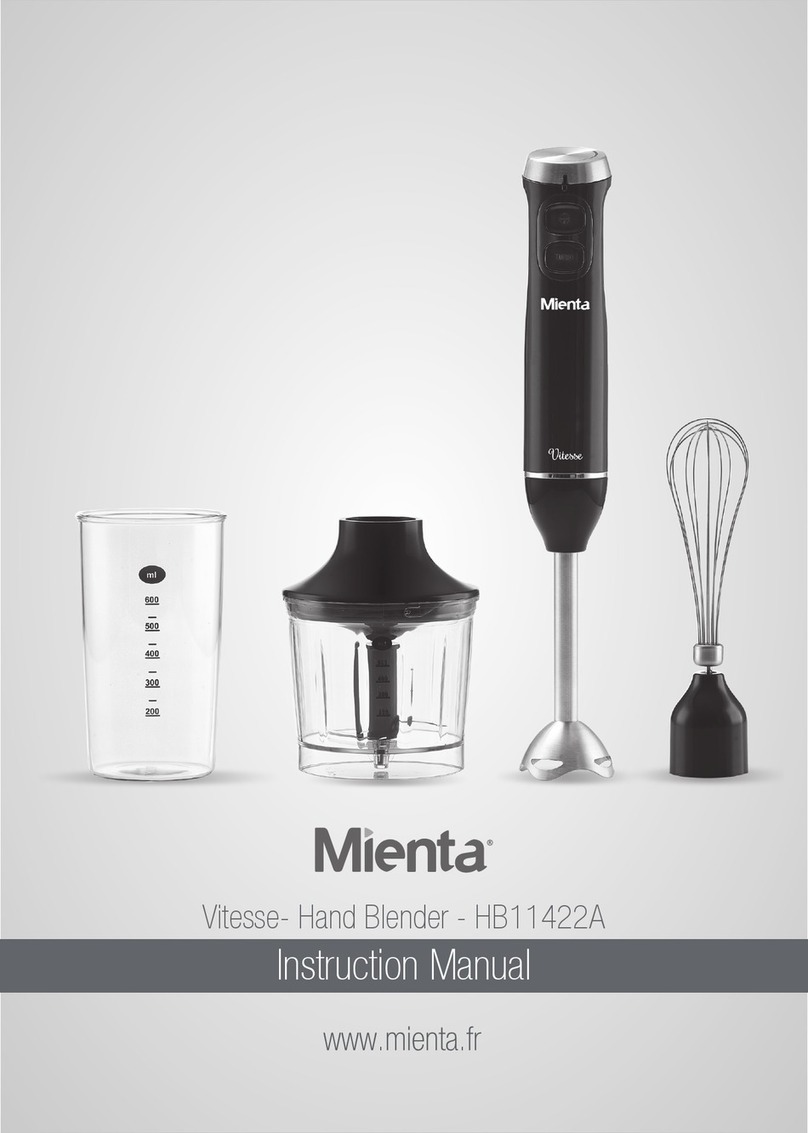Mienta Vitesse HB11422A instruction manual