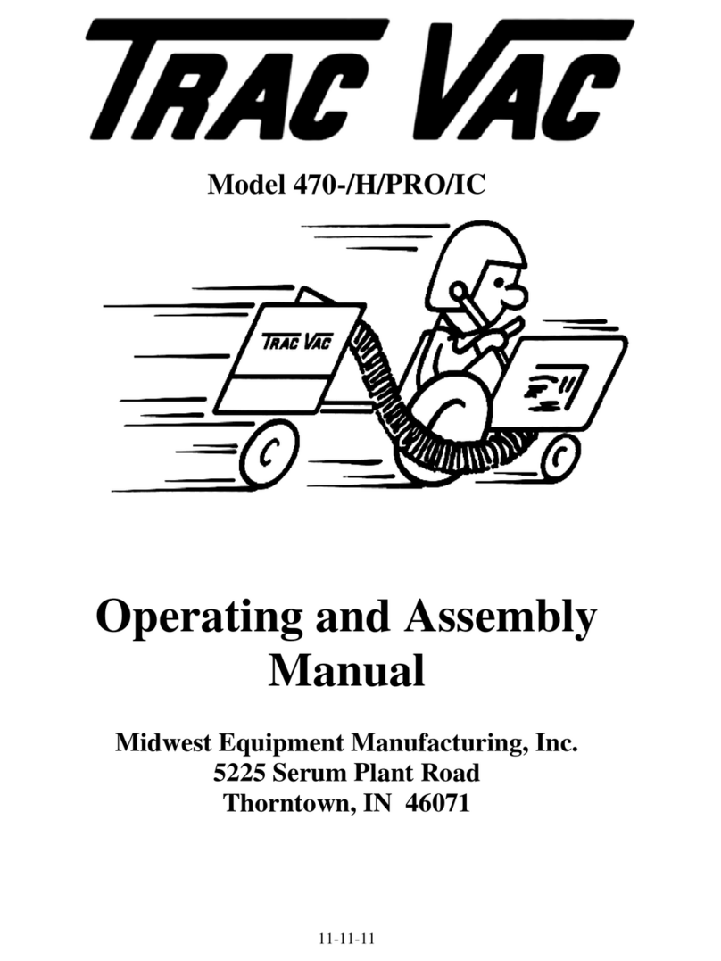 Trac Vac 470 Series Operating and assembly manual Trac Vac 470 Series Operating and assembly manual